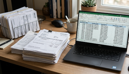 Reconocimiento automatizado de OCR por lotes de múltiples documentos en hojas de cálculo de Excel.