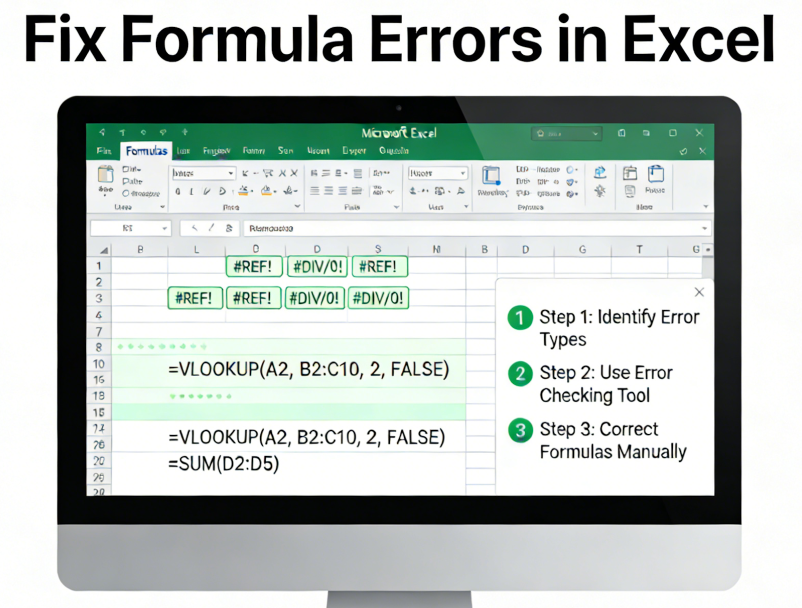 Fix Formula Errors in Excel