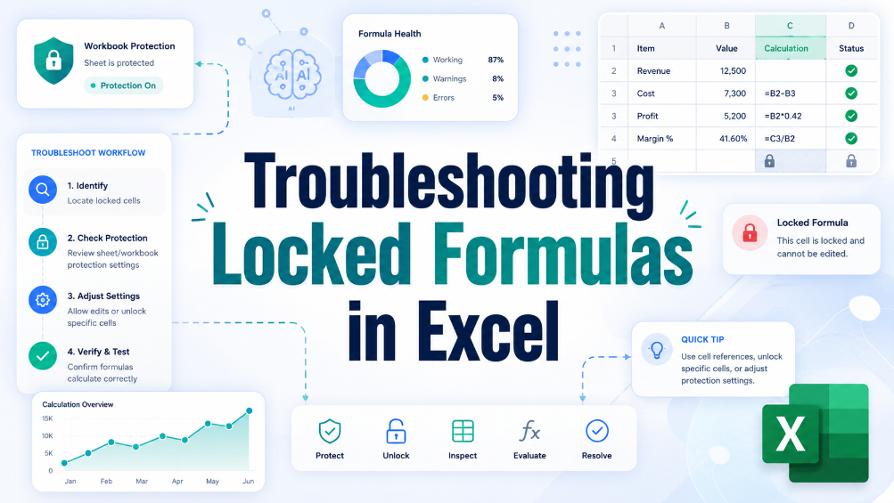 Troubleshooting Locked Formulas in Excel